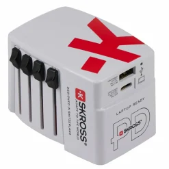 SKROSS WORLD USB CHARGER AC65PD WITH USB-C CABLE - Reisestecker