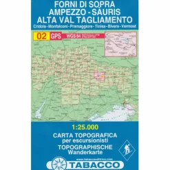TABACCO 02 FORNI DI SOPRA AMPEZZO - Wanderkarte