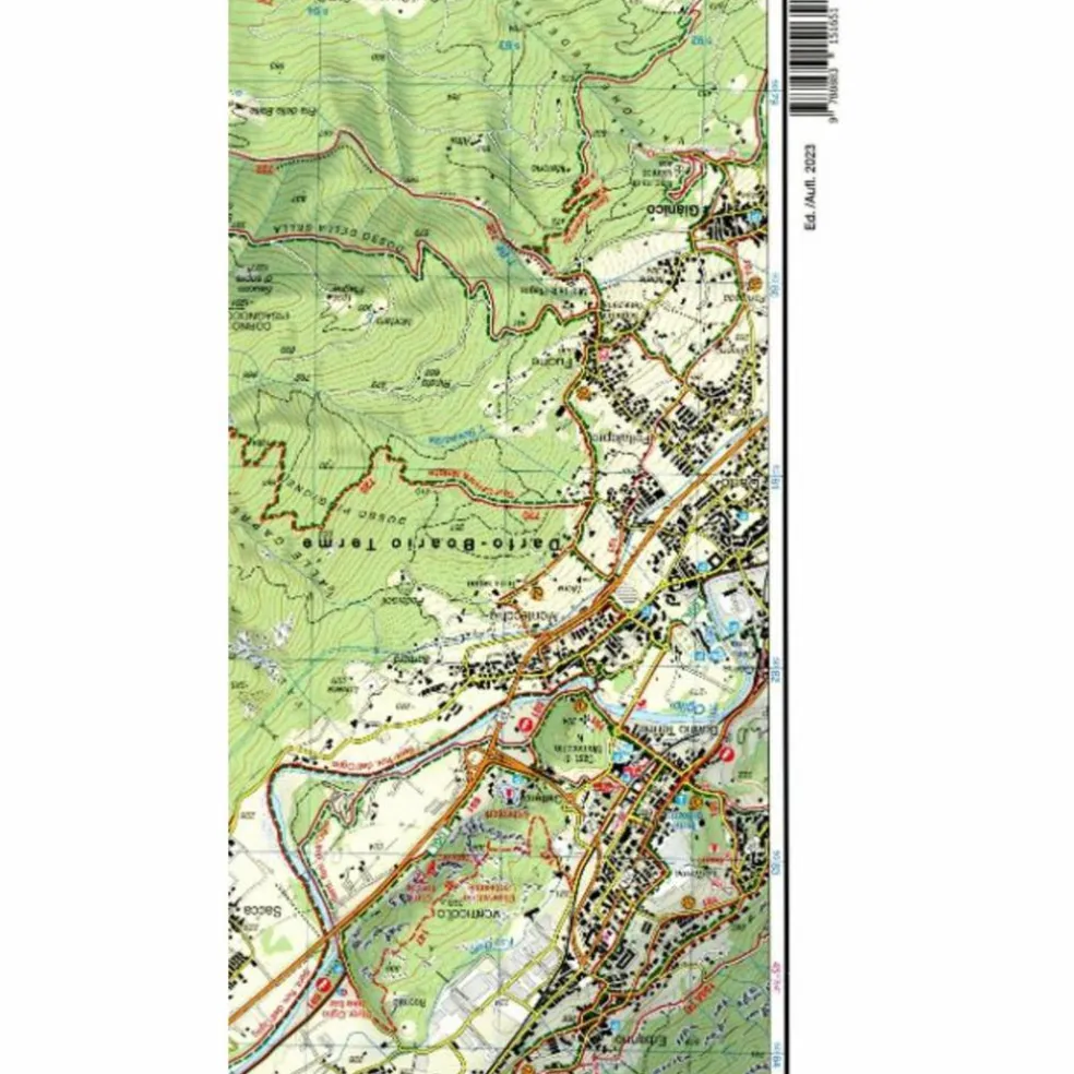 TABACCO WANDERN 1 : 25 000 VAL CAMONICA BRENO - VAL CAFFARO - Wanderkarte