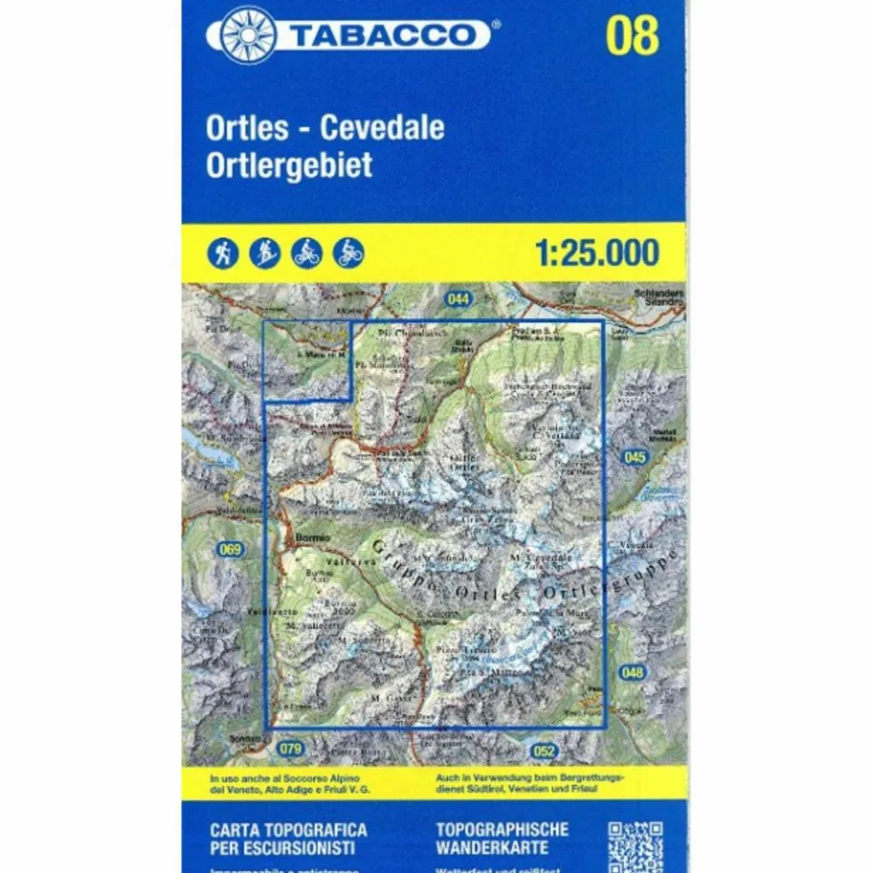 TABACCO WANDERN ORTLERGEBIET 1:25000
