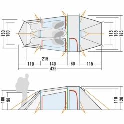 Tatonka GRÖNLAND 3 VENT - Tunnelzelt