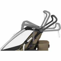 Thule CHARIOT CROSS SINGLE FADED KHAKI - Fahrradanhänger
