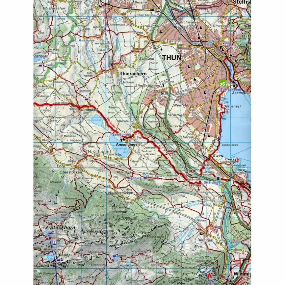 THUNERSEE / ADELBODEN - KANDERSTEG 30 WANDERKARTE 1:40 000 - Wanderkarte