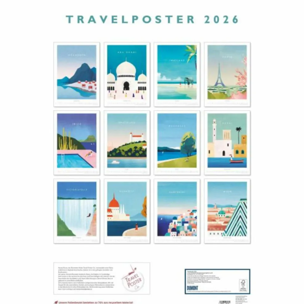TRAVELPOSTER 2026 - Kalender
