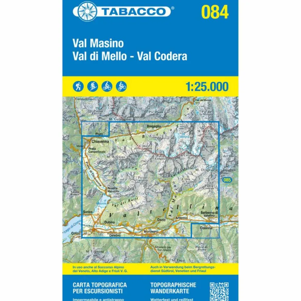 VAL MASINO-VAL DI MELL VAL CODERA - Wanderkarte