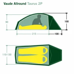 Vaude ALLROUND TAURUS 2P - Kuppelzelt