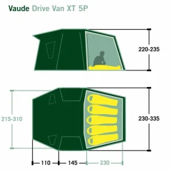 Vaude DRIVE VAN XT 5P - Busvorzelt