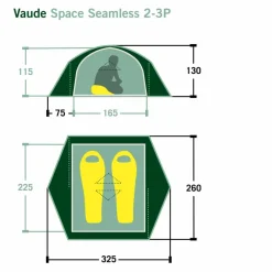 Vaude SPACE SEAMLESS 2-3P - Kuppelzelt