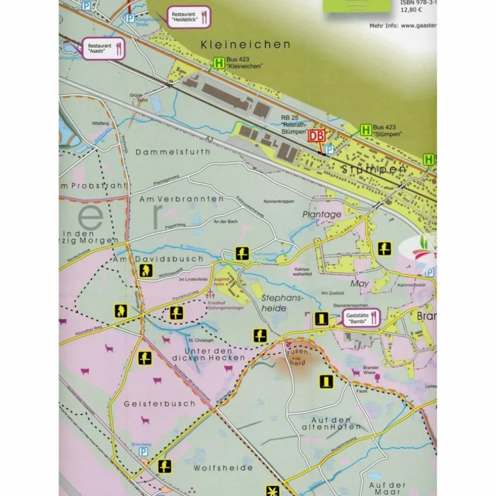 WAHNER HEIDE KARTE 1 : 12 500 - Wanderkarte