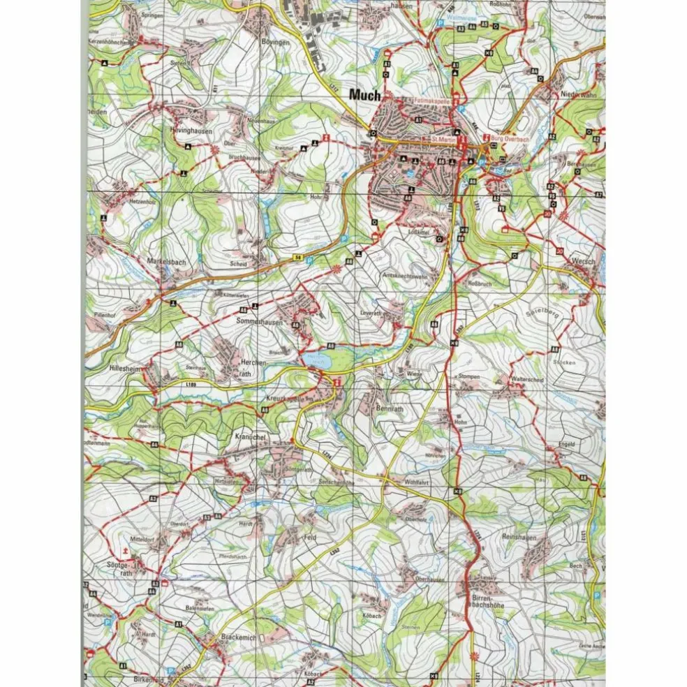 WANDERKARTE 43 SÜDLICHER OBERBERGISCHER KREIS - Wanderkarte