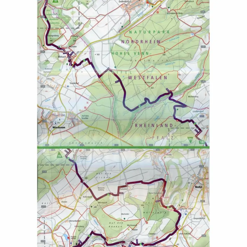 WANDERKARTE EIFELSTEIG 1 : 25 000 - Wanderkarte