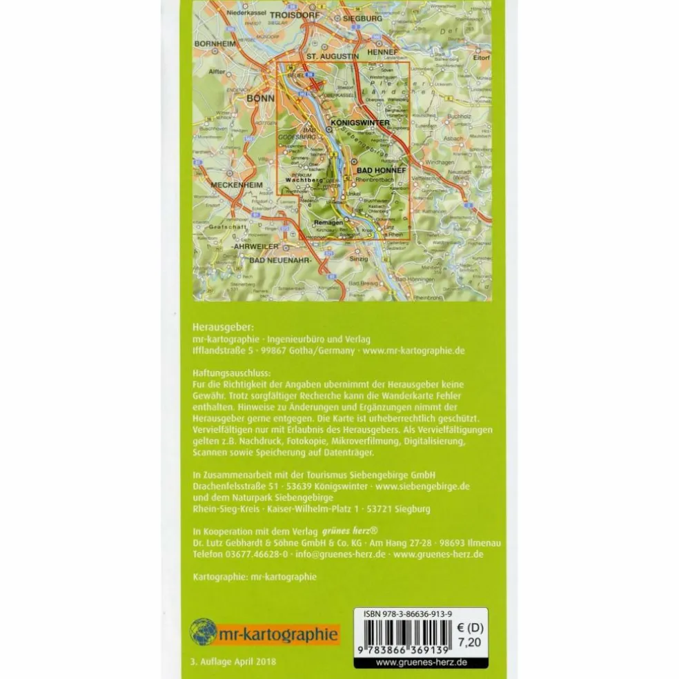 WANDERKARTE NATURPARK SIEBENGEBIRGE - Wanderkarte