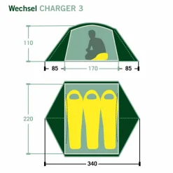 Wechsel CHARGER 3 - Kuppelzelt