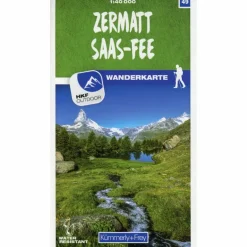 ZERMATT - SAAS-FEE 49 WANDERKARTE 1:40 000 MATT LAMINIERT - Wanderkarte
