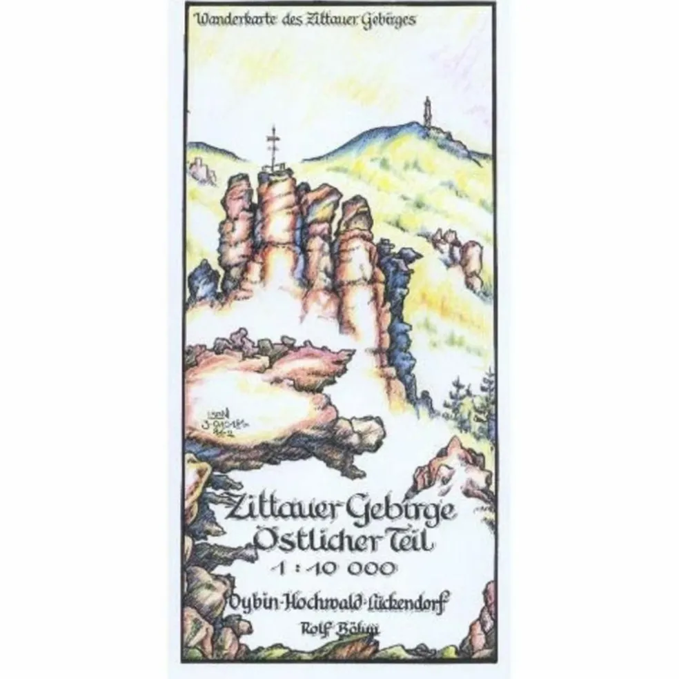 ZITTAUER GEBIRGE ÖSTLICHER TEIL - Wanderkarte